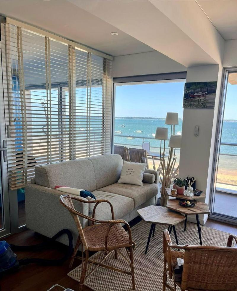 Premiere Ligne Acces Prive Et Direct A La Plage Vue Mer Arcachon Buitenkant foto