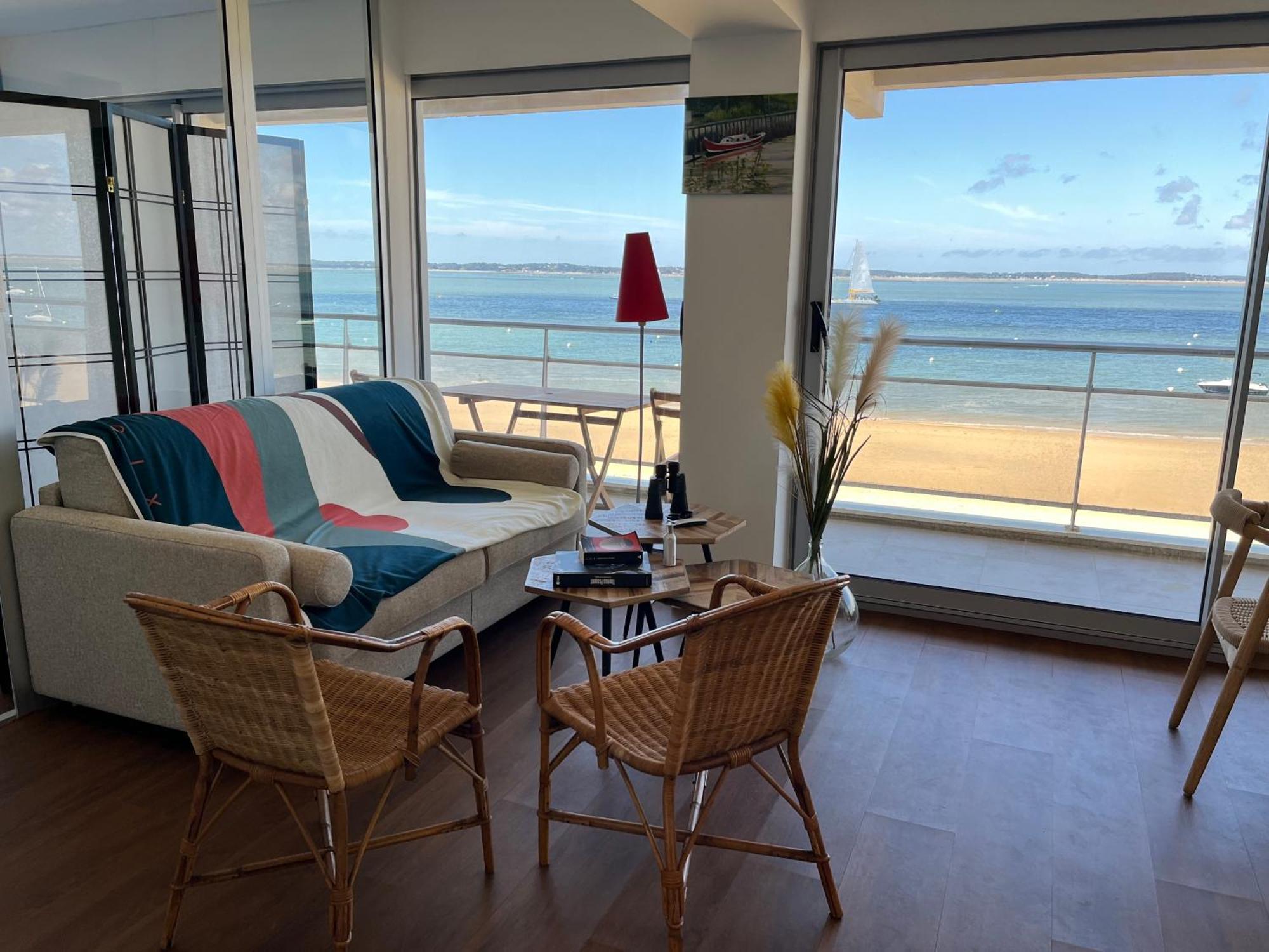 Premiere Ligne Acces Prive Et Direct A La Plage Vue Mer Arcachon Buitenkant foto